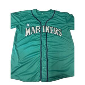 Vintage Seattle Mariners Ken Griffey Jr #24 Jersey 90s Teal MLB Baseball XL
